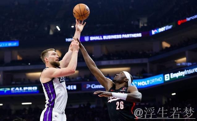 国王战胜开拓者，萨博尼斯砍下22分19板6助